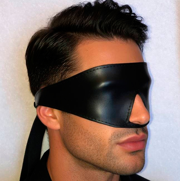Antifaz de nariz, BDSM, para hombre, piel negra