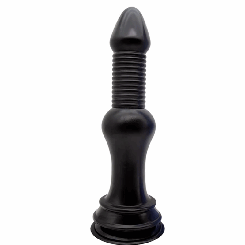 Tapón anal y vaginal negro 2.0, consolador gigante