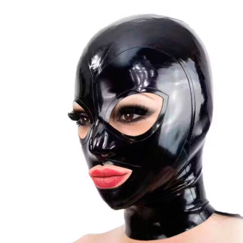 Máscara "Elegante" de látex, ojos y boca abierta, unisex