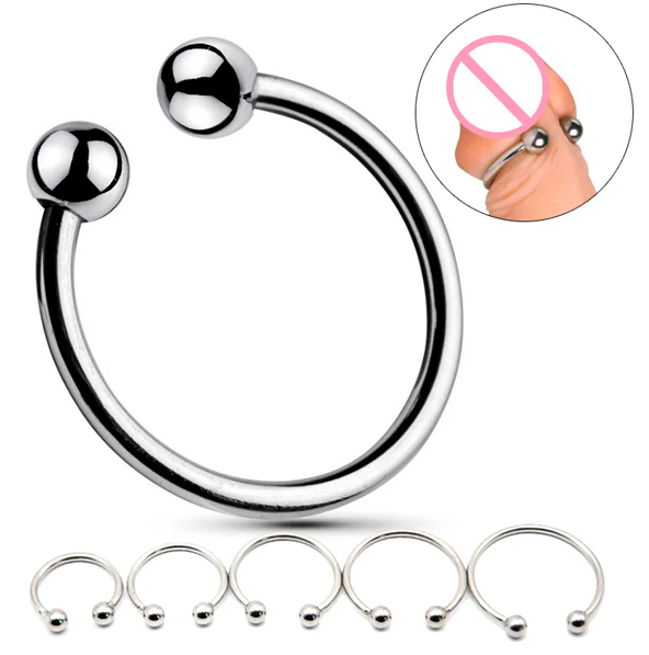 Anillo de acero para glande, estimulador retardador para adultos